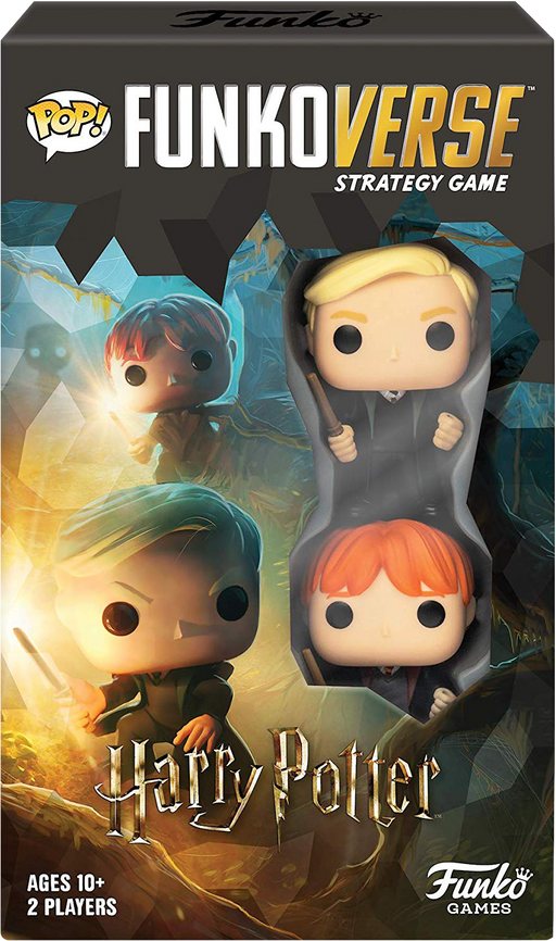 Funkoverse - Harry Potter - Ron Weasley & Draco Malfoy Pop! - Strategy Game 2-Pack - Pop Basement