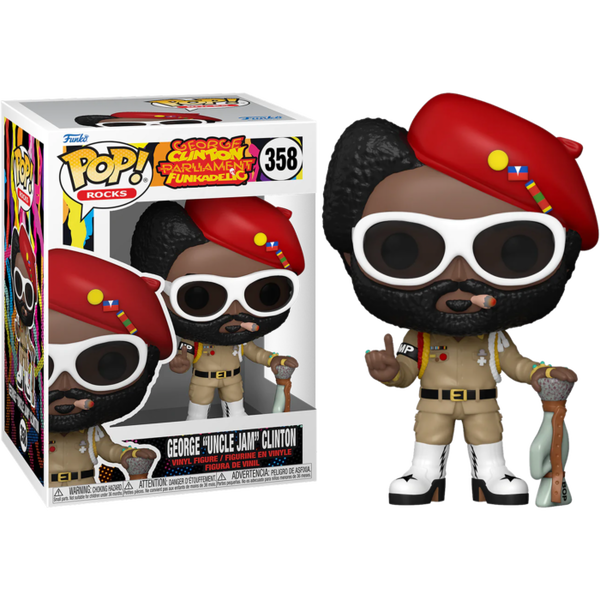 Funko Pop! Parliament-Funkadelic - George "Uncle Jam" Clinton #358 - Pop Basement