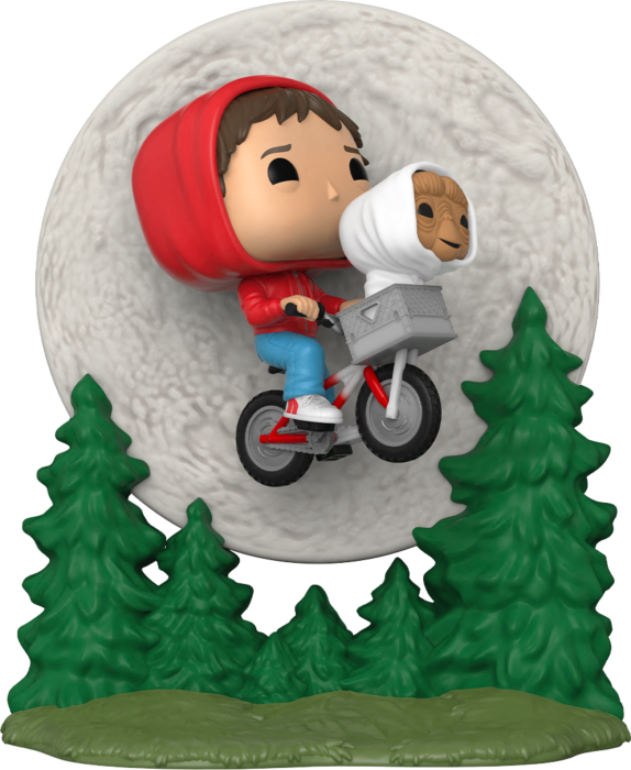 Funko Pop! E.T. The Extra-Terrestrial - Elliott & E.T. Flying Over Moon Glow in the Dark Movie Moments - 2-Pack - Pop Basement