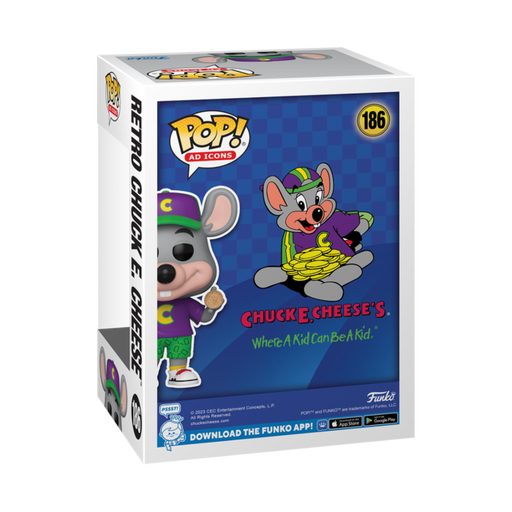 Funko Pop! Chuck E. Cheese - Retro Chuck E. Cheese #186 - Pop Basement