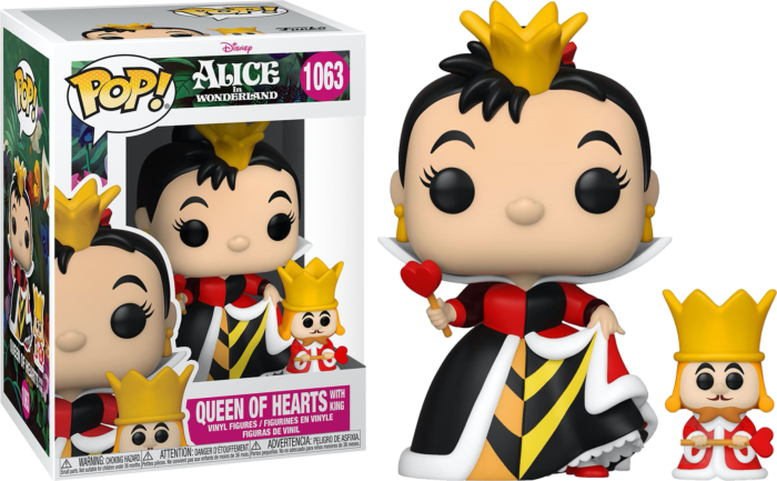 Funko Pop! Alice in Wonderland - Queen of Hearts with King 70th Anniversary #1063 - Pop Basement