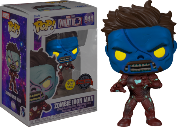 Funko Pop! What If… - Zombie Iron Man Glow in the Dark #944 - Pop Basement