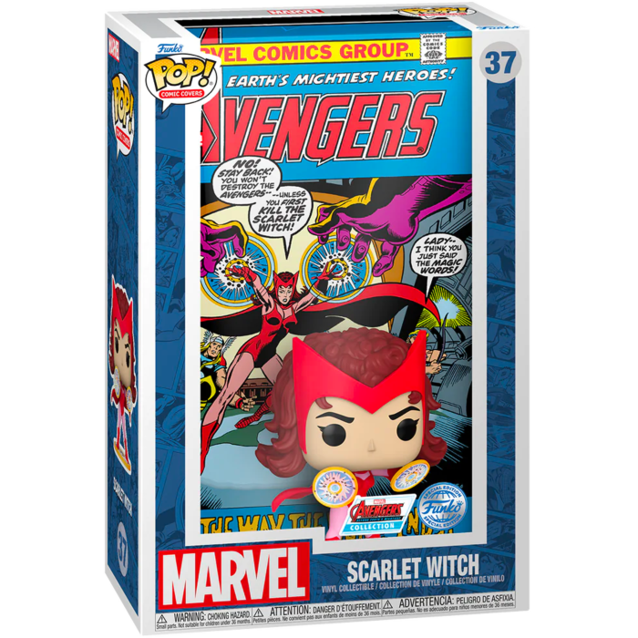 Funko Pop! Comic Covers - Marvel - Scarlet Witch The Avengers #104 - Pop Basement