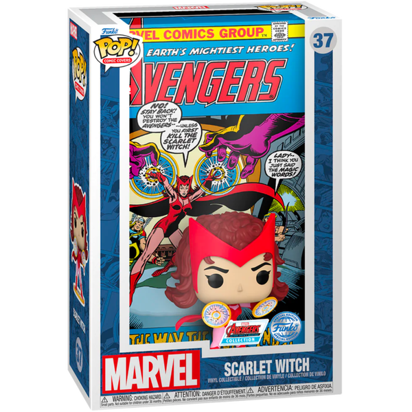 Funko Pop! Comic Covers - Marvel - Scarlet Witch The Avengers #104 - Pop Basement