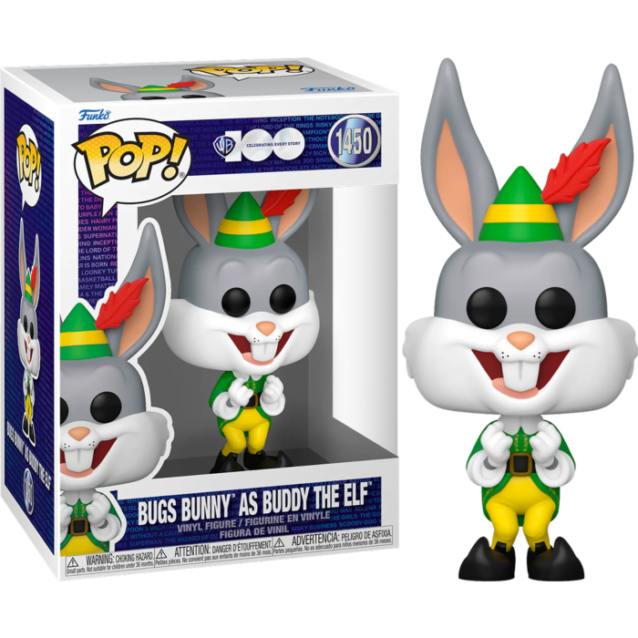 Funko Pop! Looney Tunes - Bugs as Buddy the Elf Warner Brothers 100th #1450 - Pop Basement
