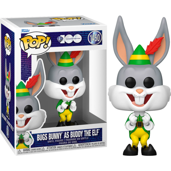 Funko Pop! Looney Tunes - Bugs as Buddy the Elf Warner Brothers 100th #1450 - Pop Basement