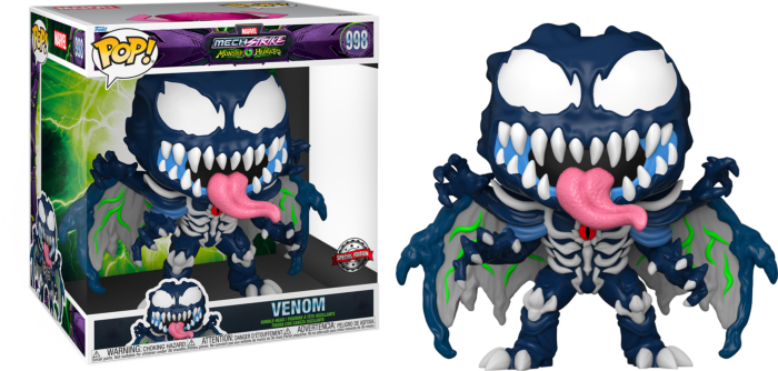 Funko Pop! Marvel Mech Strike: Monster Hunters - Venom with Wings Jumbo #998 - Pop Basement