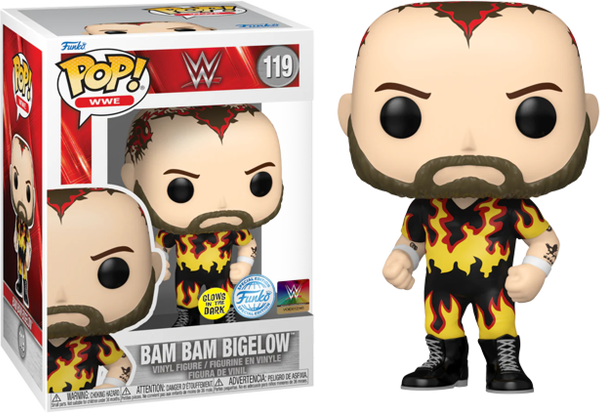 Funko Pop! WWE - Bam Bam Bigelow Glow in the Dark #119 - Pop Basement