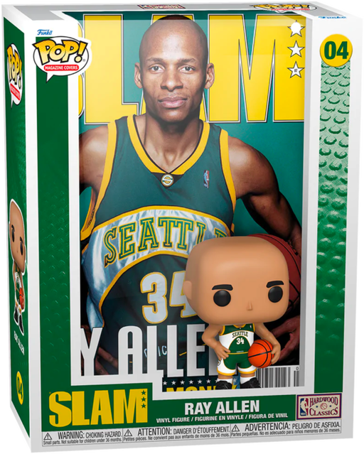 Funko Pop! Magazine Cover - NBA Basketball - Ray Allen SLAM #04 - Pop Basement
