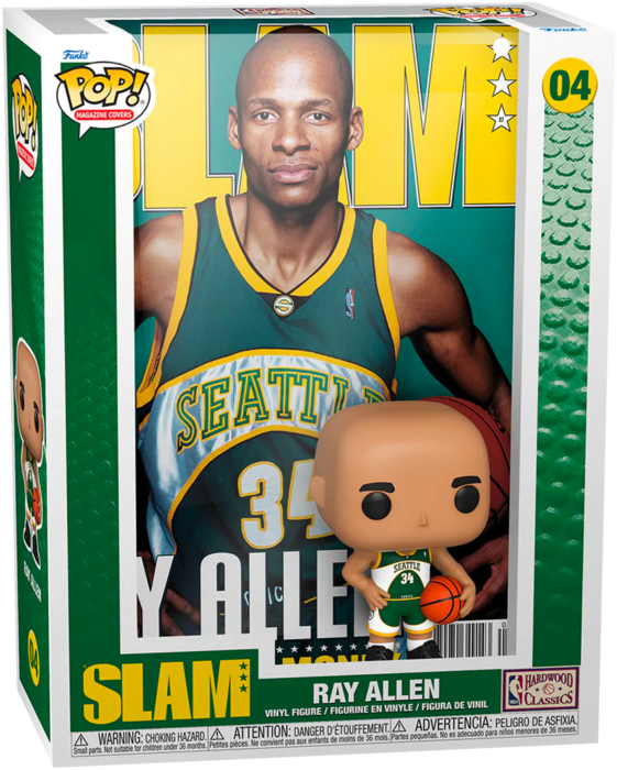 Funko Pop! Magazine Cover - NBA Basketball - Ray Allen SLAM #04 - Pop Basement