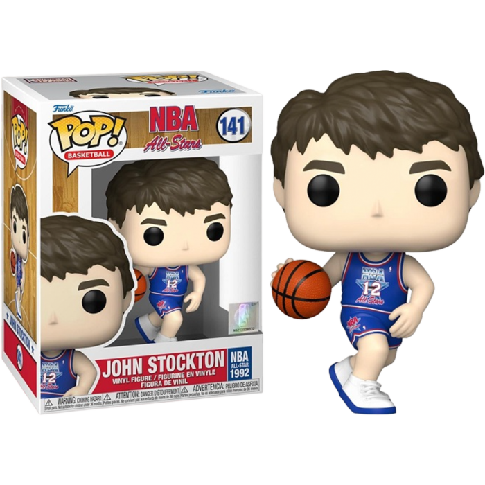 Funko Pop! NBA Basketball - John Stockton 1992 All-Star Jersey #141 - Pop Basement
