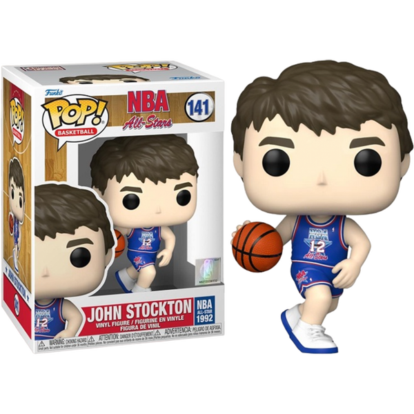 Funko Pop! NBA Basketball - John Stockton 1992 All-Star Jersey #141 - Pop Basement