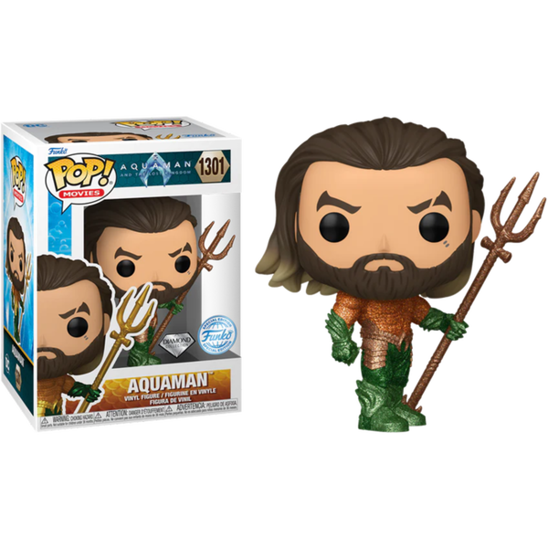 Funko Pop! Aquaman and the Lost Kingdom - Aquaman Diamond Glitter #1301 - Pop Basement