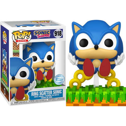 Funko Pop! Sonic the Hedgehog - Ring Scatter Sonic #918 - Pop Basement