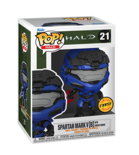 Funko Pop! Halo Infinite - Spartan Mark V [B] with Energy Sword #21 - Chase Chance - Pop Basement