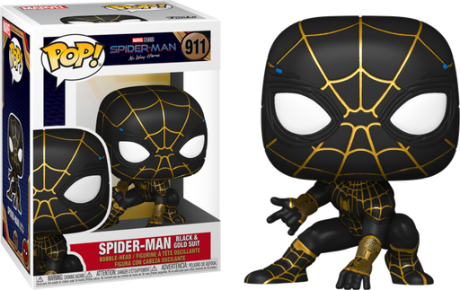 Funko Pop! Spider-Man: No Way Home - Spider-Man in Black & Gold Suit #911 - Pop Basement