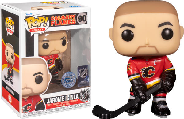 Funko Pop! NHL Hockey - Jarome Iginla Calgary Flames #90 - Pop Basement
