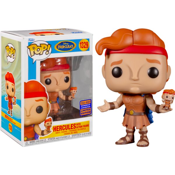 Funko Pop! Hercules - Hercules With Action Figure #1329 (2023 Wondrous Convention Exclusive) - Pop Basement