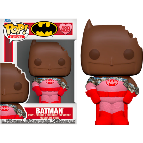 Funko Pop! DC Comics: Valentines 2024 - Batman (Chocolate) #489 - Pop Basement