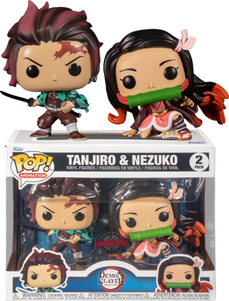 Funko Pop! Demon Slayer - Tanjiro & Nezuko - 2-Pack - Pop Basement