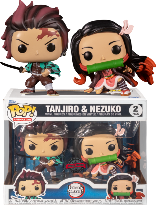 Funko Pop! Demon Slayer - Tanjiro & Nezuko - 2-Pack - Pop Basement