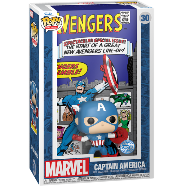 Funko Pop! Comic Covers - The Avengers - Captain America Issue #16 - Pop Basement