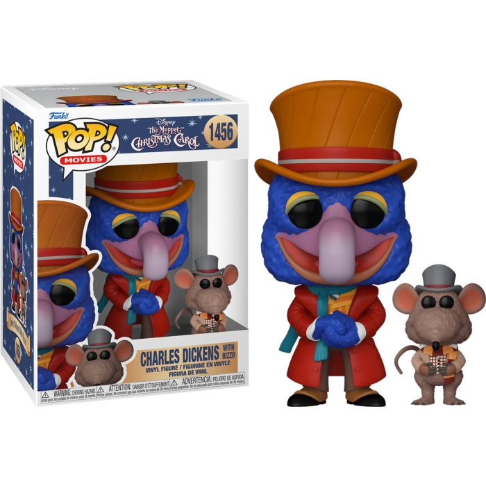 Funko Pop! The Muppet Christmas Carol (1992) - Charles Dickens with Rizzo #1456 - Pop Basement