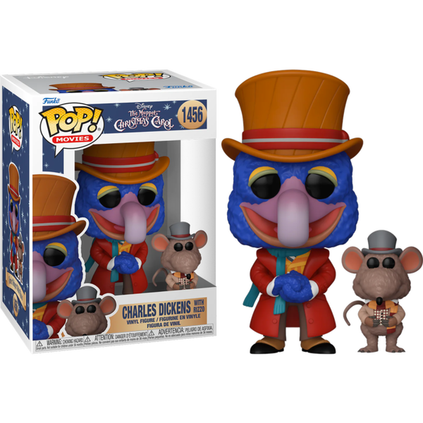 Funko Pop! The Muppet Christmas Carol (1992) - Charles Dickens with Rizzo #1456 - Pop Basement