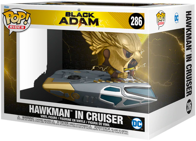 Funko Pop! Rides - Black Adam (2022) - Hawkman with Cruiser #286 - Pop Basement
