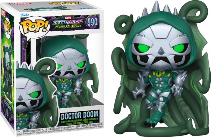 Funko Pop! Marvel Mech Strike: Monster Hunters - Doctor Doom #990 - Pop Basement