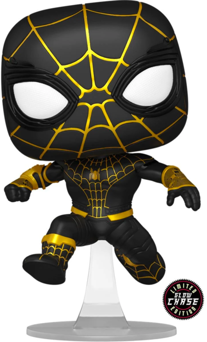 Funko Pop! Spider-Man: No Way Home - Spider-Man Unmasked Black Suit #1073 - Chase Chance - Pop Basement