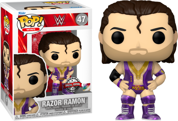 Funko Pop! WWE - Razor Ramon Metallic #47 - Pop Basement