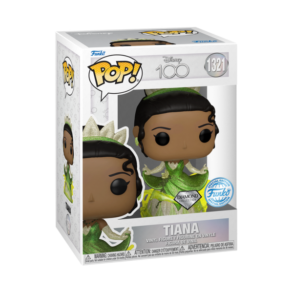 Funko Pop! The Princess and the Frog (2009) - Tiana Disney 100th Diamond Glitter #1321 - Pop Basement