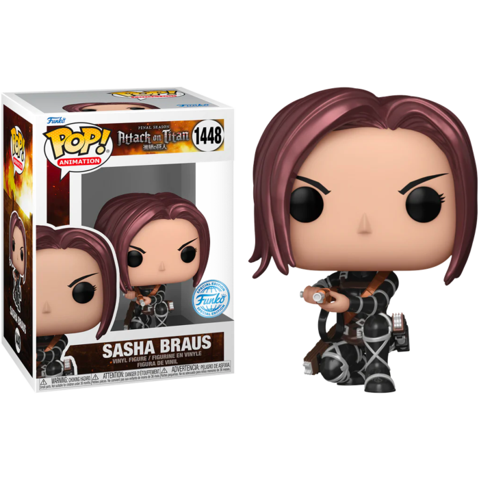 Funko Pop! Attack on Titan - Sasha Braus Metallic #1448 - Pop Basement