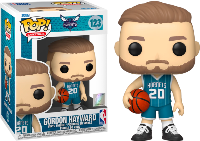 Funko Pop! NBA Basketball - Gordon Hayward Charlotte Hornets #123 - Pop Basement