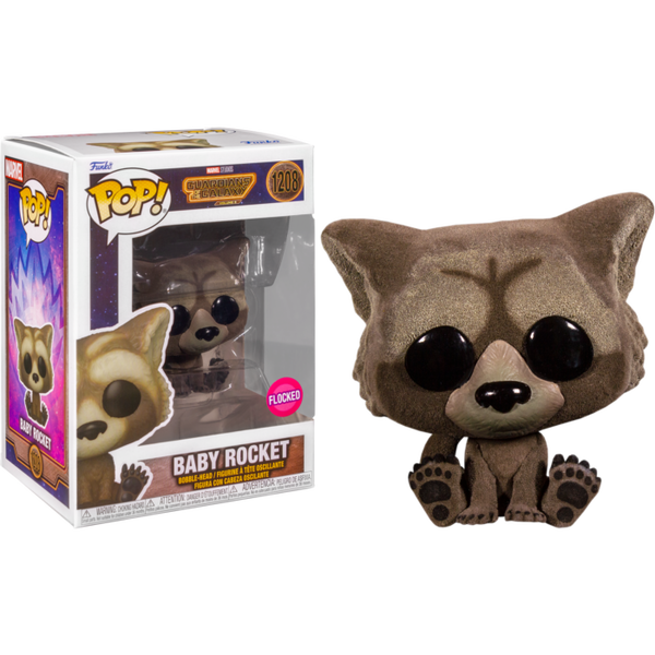Funko Pop! Guardians of the Galaxy Vol. 3 - Baby Rocket Flocked #1208 - Pop Basement