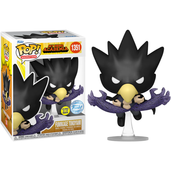 Funko Pop! My Hero Academia: Season 5 - Fumikage Tokoyami in Fallen Angel Form Glow in the Dark #1351 - Pop Basement