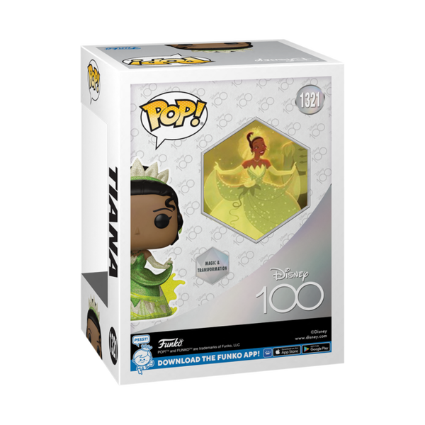 Funko Pop! The Princess and the Frog (2009) - Tiana Disney 100th Diamond Glitter #1321 - Pop Basement