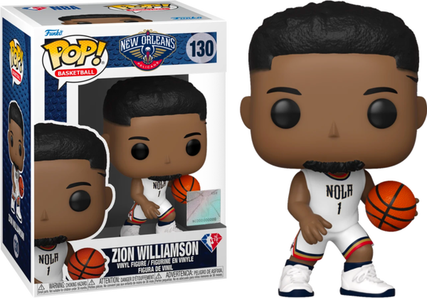 Funko Pop! NBA Basketball - Zion Williamson New Orleans Pelicans 2021 City Edition Jersey #130 - Pop Basement