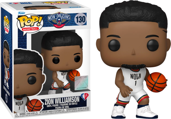 Funko Pop! NBA Basketball - Zion Williamson New Orleans Pelicans 2021 City Edition Jersey #130 - Pop Basement