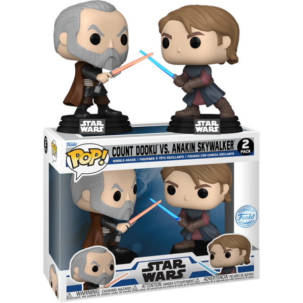 Funko Pop! Star Wars: The Clone Wars - Anakin Skywalker & Count Dooku - 2-Pack - Pop Basement