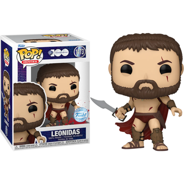 Funko Pop! 300 - Leonidas (Battle Worn) Warner Bros. 100th #1473 - Pop Basement