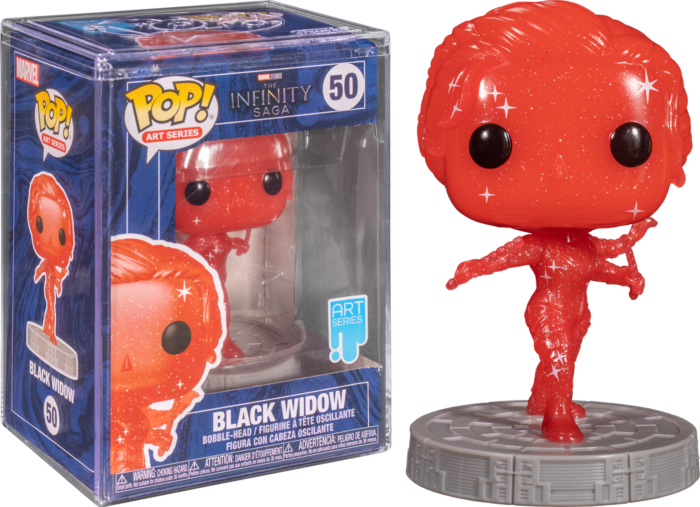 Funko Pop! Avengers 4: Endgame - Black Widow Red Infinity Stone Artist Series with Pop! Protector #50 - Pop Basement