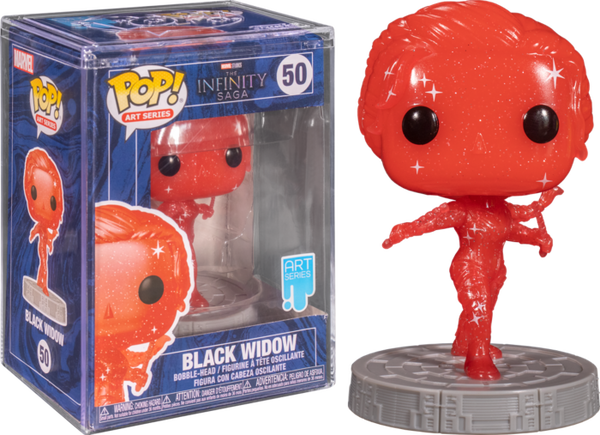 Funko Pop! Avengers 4: Endgame - Black Widow Red Infinity Stone Artist Series with Pop! Protector #50 - Pop Basement