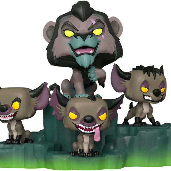 Funko Pop! Disney Villains: Assemble - Scar with Hyenas Deluxe Diorama #1204 - Pop Basement