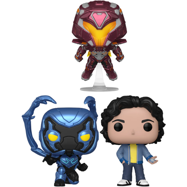 Funko Pop! Blue Beetle (2023) - Blue Beetle, Jaime Reyes & Conrad Carapax - Bundle (Set of 3) - Pop Basement