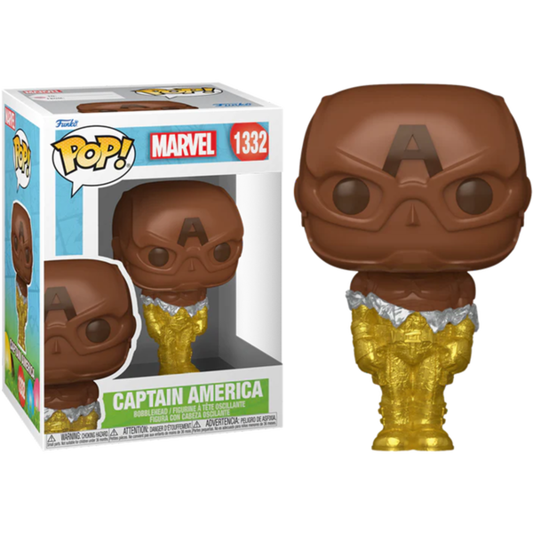 Funko Pop! Marvel Comics - Captain America (Chocolate) #1332 - Pop Basement