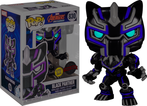 Funko Pop! Avengers Mech Strike - Black Panther Mech Glow in the Dark #830 - Pop Basement