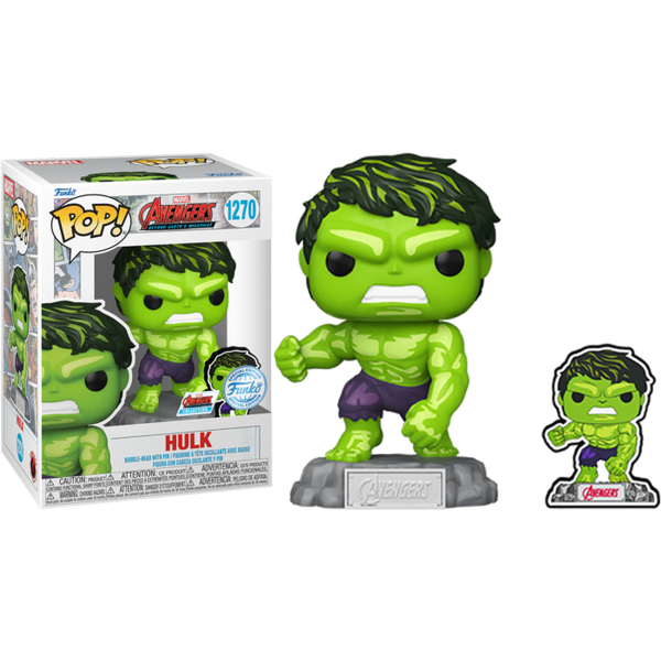 Funko Pop! Avengers: Beyond Earth's Mightiest - Hulk 60th Anniversary with Enamel Pin #1270 - Pop Basement