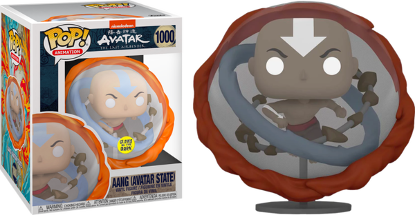 Funko Pop! Avatar: The Last Airbender - Aang in Avatar State Glow in the Dark 6” Super Sized #1000 - Pop Basement